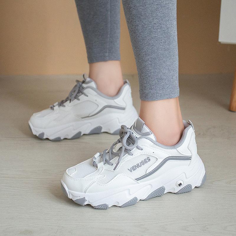 

Новые модные маленькие белые кроссовки женские туманно-серые туфли для папы женские Ins Student All-Matching лето 40 серый