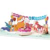 Animal Scene Greeting Card Happy Birthday Card with Matching Envelope Birthday Invitation For Anniversary Baby Showers