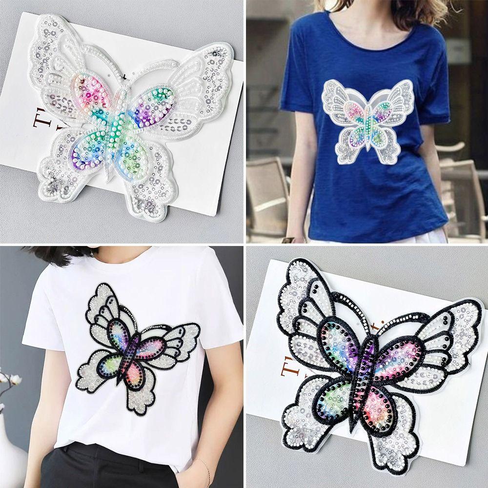 Colorful Butterfly Corsage Embroidered Sewing Patch Gift Cloth Patch