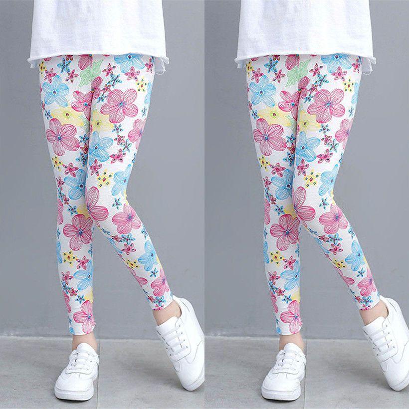 Summer Girls' Modal Leggings Soft Cropped Pants Versatile Baby Parent-child Outfit