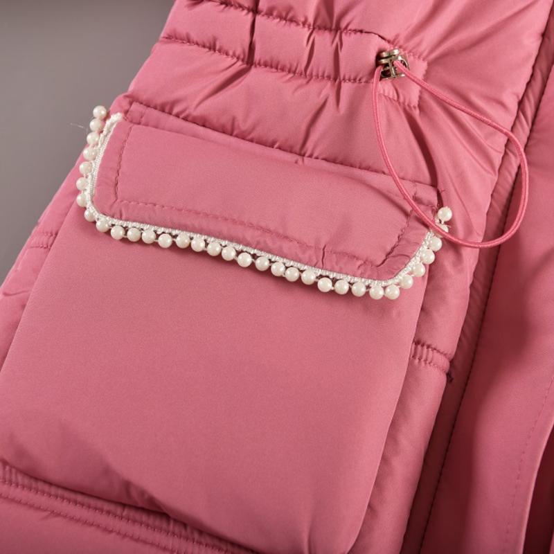 Kinderkleidung Mädchen Winter Lange Mäntel Baumwollpolsterung Jacken Dicke Kapuze Kinder Oberbekleidung für Mädchen Kleidung