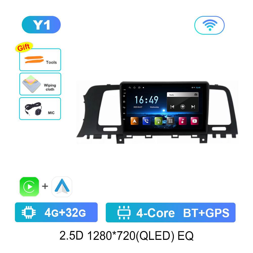 Radio auto cu sistem Android 14 Pentru Nissan Murano Z51 2008 - 2016 Multimedia Stereo Player Video Navigație GPS QLED 2 Din DVD