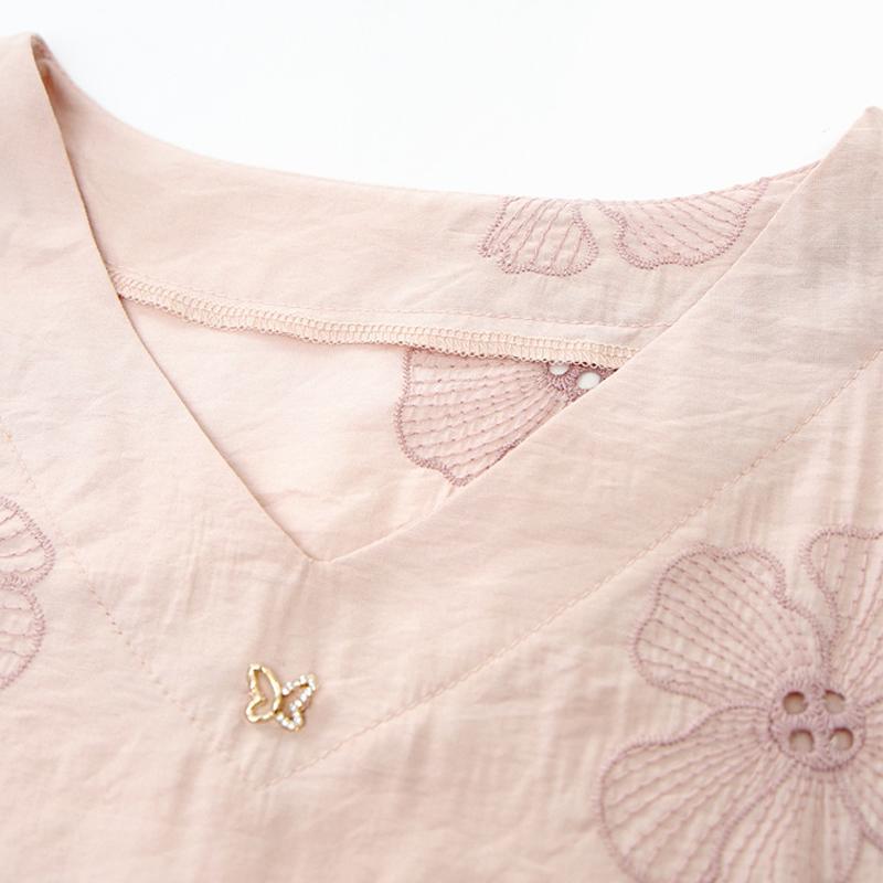 Plus Size 3XL-8XL Casual Blouses for Women Tops Loose Vintage Oversize Half Sleeve Shirt Summer Clothes