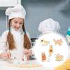 Dessert Baking Cutter Cute Kitten Dessert Baking Cutter 5 Pieces Stainless Steel Reusable Tool Cutting Mould For Dough Cheese