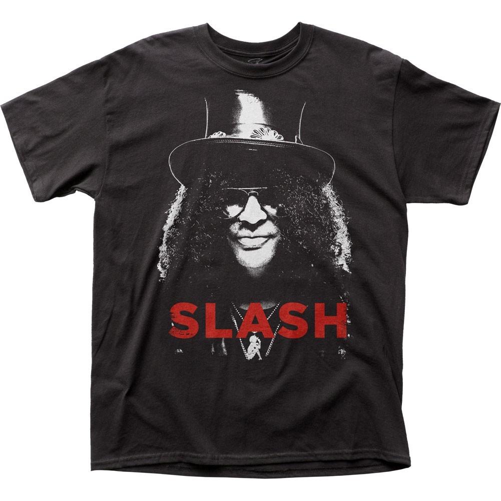 Slash Slash Мужская футболка Музыка Классический Концерт Рок-н-ролл Группа Футболка Новая Черная S