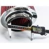 RED 3.5" 89 Mm Inlet Cold Air INTAKE Cone Replacement Performance Washable Clamp-On Dry Air Filter