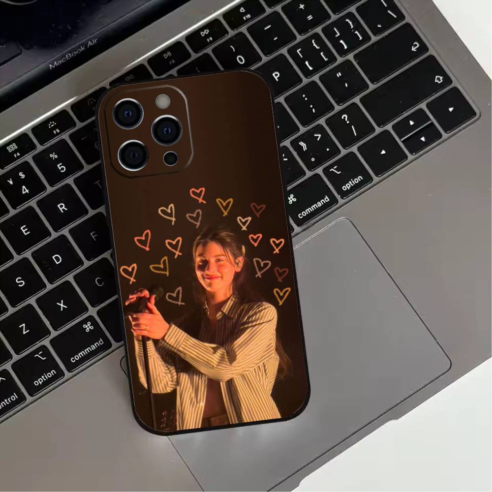 G-Gracie abrams Phone Case For iPhone 17,16,15,14,13,12,11 Plus,Pro Max,XS,Soft Silicone Black Cover