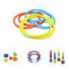 Colorful Kids Diving Toy Set With Water Rings Torpedo Pool Fun For Ages 3 To 6 Years