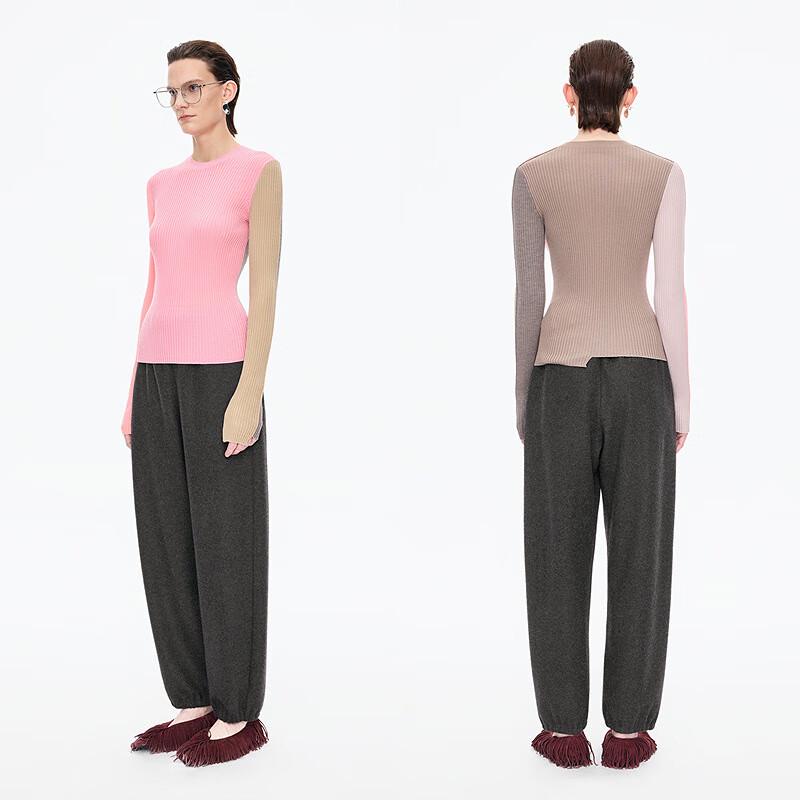 JNBY Women's 2025 Winter Loose Straight-Leg Casual Pants