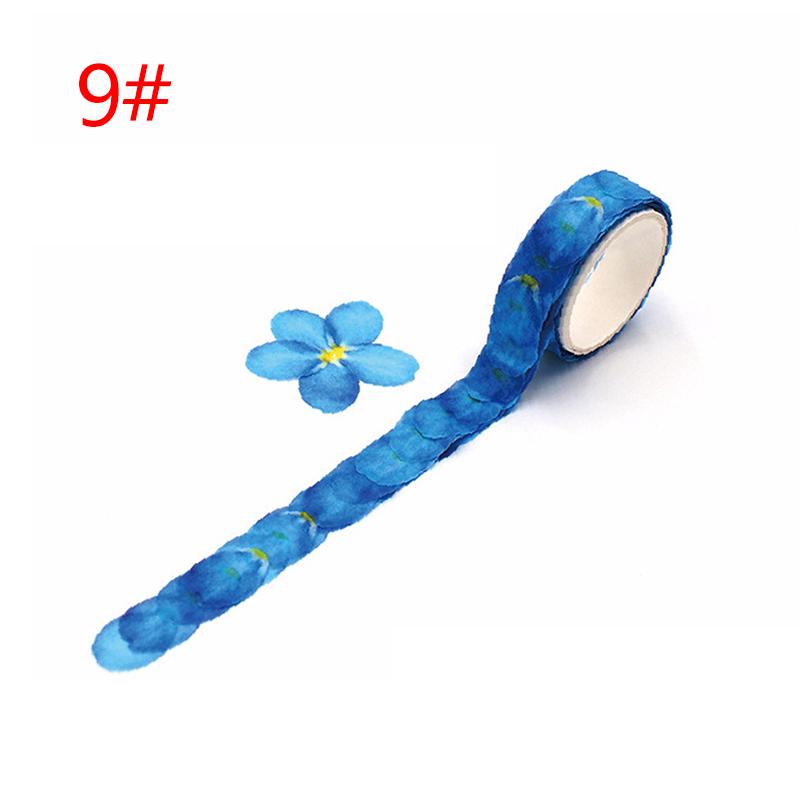 200Pcs/Roll Washi Tape Scrapbook Paper DIY Stickers Diary Petals Stationery Supplies Album Craft Decorative Masking Tape