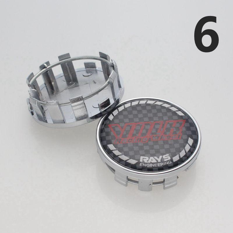 4ks středová krytka RAYS pro disky 54mm vnější průměr & 50mm vnitřní průměr prachotěsný kryt plastový základ krytka náboje kola VOLK racing krytky RAYS na kolech