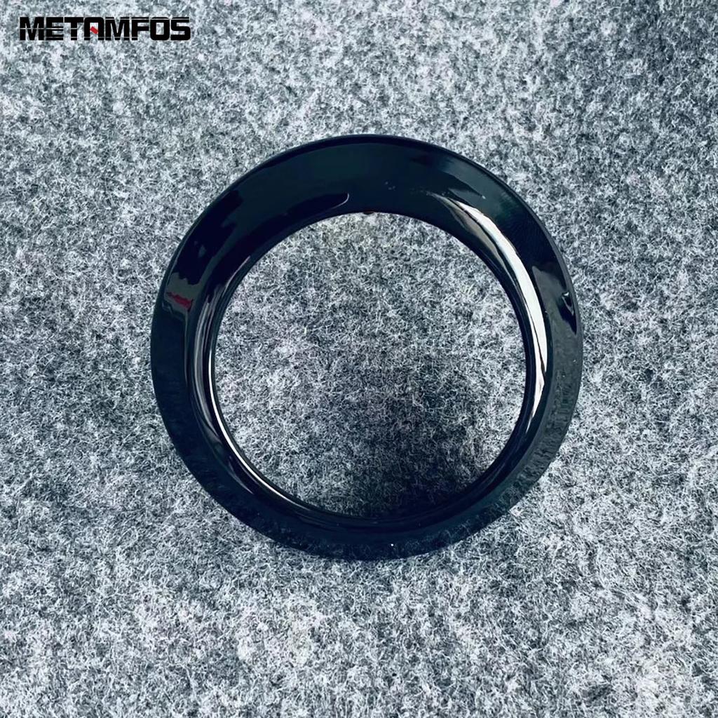 For Toyota Harrier Venza     2024 Carbon Fiber Car Engine Start Stop Switch Button Trim Interior Accessories