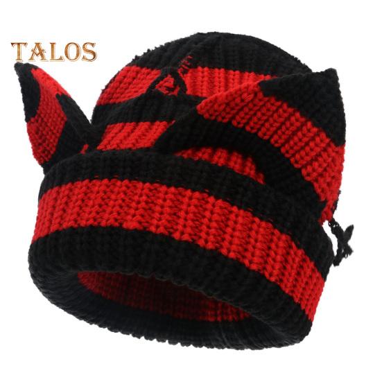 

Женская зимняя шапка Demon Ear, утолщенная, трикотажная, эластичная, противоскользящая, моющаяся, для холодной погоды, активного отдыха, путешествий, велоспорта красный