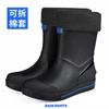 Outdoor Non-slip Fishing Rain Boots New Men's Fashion Mid-calf PVC Rain Boots Short Barrel Medium Barrel Waterproof Rain Boots