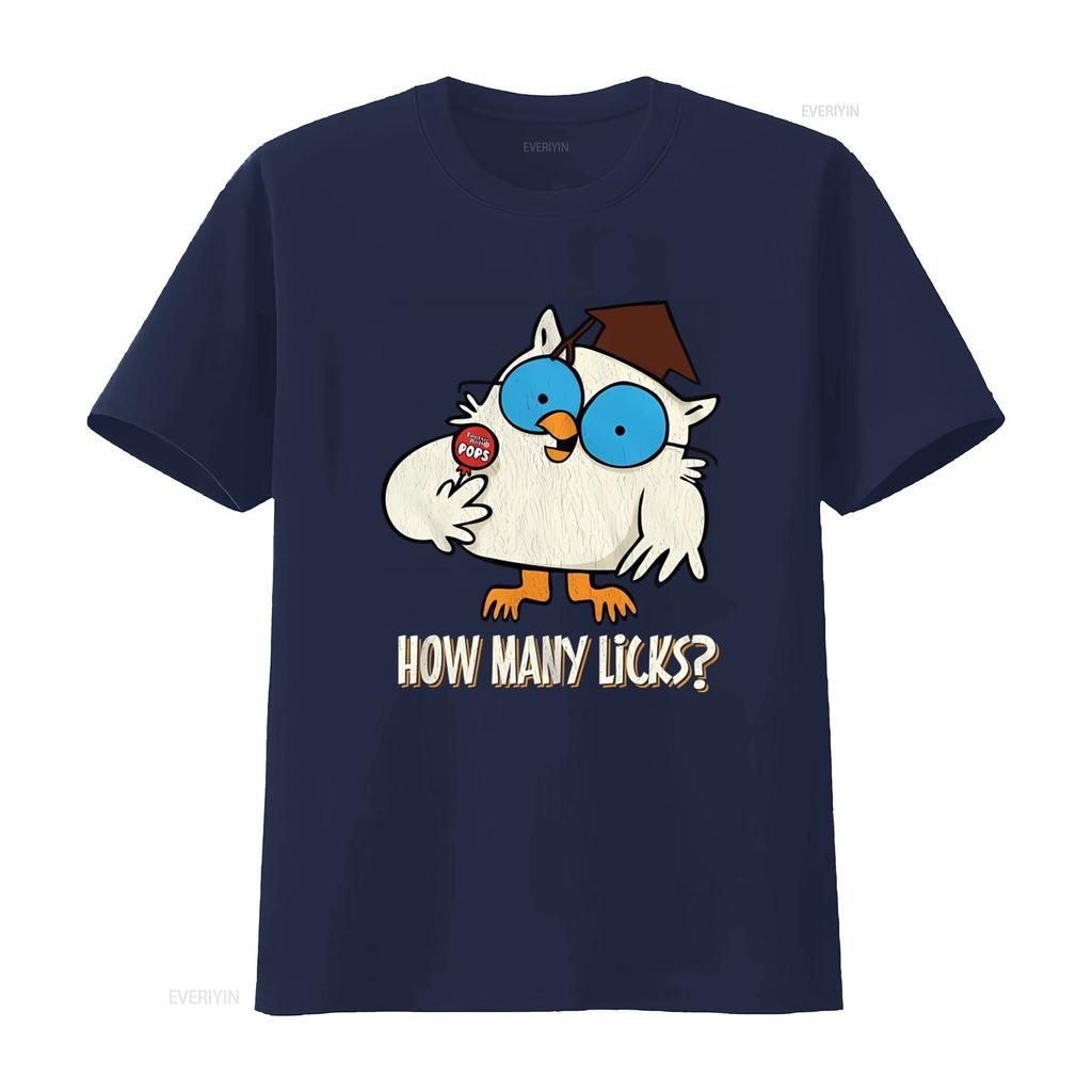 Tootsie Roll Owl Unisexylicks Black Heather Adult T Shirt Fun Cartoon Design With How Unisexy Licks Text Vintage Washed Breathable