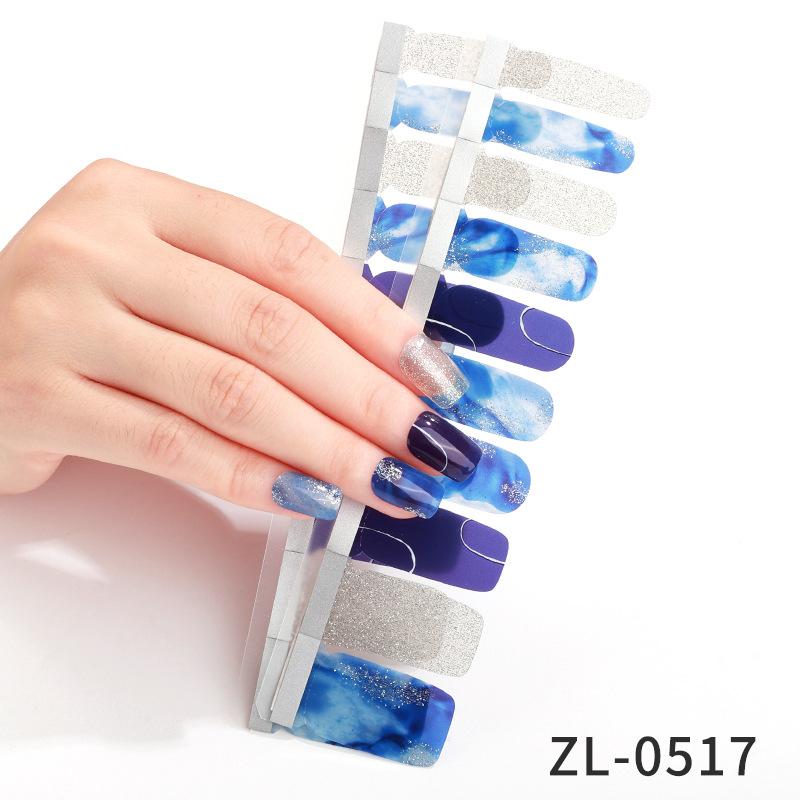 New French Manicure Stickers Waterproof Hot Stamping Ins Valentine's Day Nail Stickers