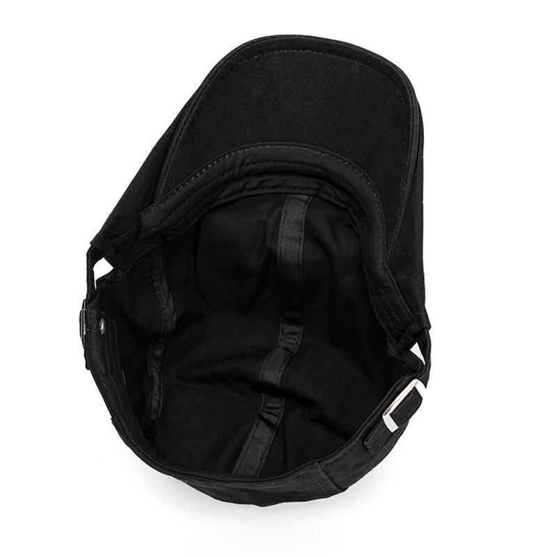 Spring Summer Peaked Cap Men's Letter Embroidered Forward Cap Cotton British Beret Newsboy Cap