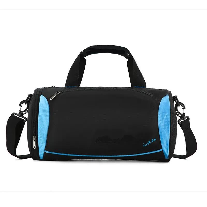 

Спортивная сумка для фитнеса, мужская и женская сумка для плавания, футбольная тренировочная сумка, дорожная сумка, сумка на одно плечо, сумка большой вместимости 44.5*23*23cm синий