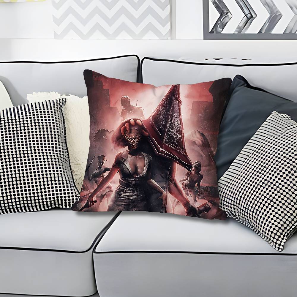 

Horror SSilent HHill f Various Sizes Square Pillow Case For Car Home Bedchamber Decor Custom Valentine gift 30x30cm