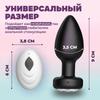 Wireless Remote Control Vibrating Anal Plug for Female & Prostate Stimulation - Adult Toy