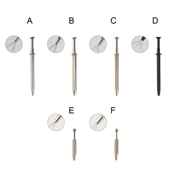 Gems Pick-up Tool Universal Ergonomic Metal Prong Holder Grabber Catcher for Jewels