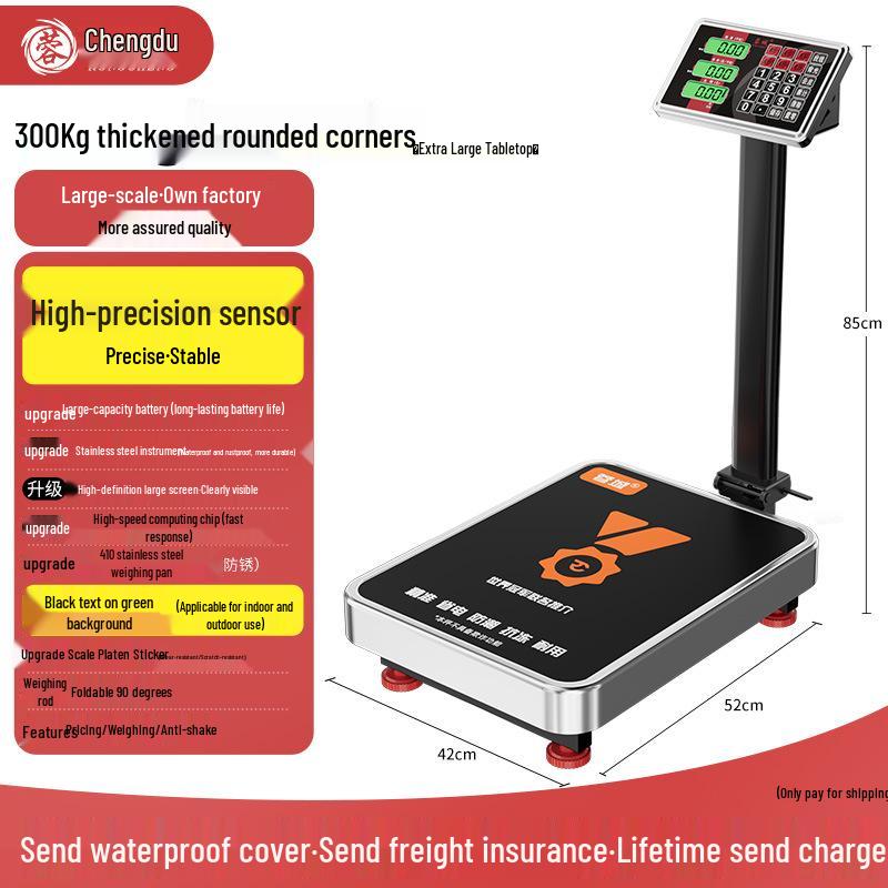 2025 Electronic Table Scale - New 300kg/150kg Commercial Weighing Model