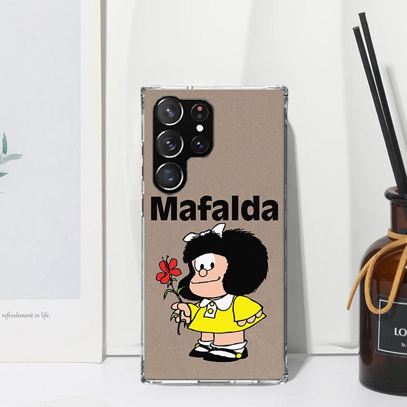 

Mafalda Cartoon Phone Case For Samsung Galaxy Note 20 Ultra 10 Plus 9 8 M11 M12 M21 M30S M32 M51 M52 J4 J6 + J8 Art Fundas Samsung M80S