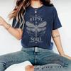 Women's New Cute Printed Short Sleeve Dragonfly Printed Round Neck Loose Short Sleeve