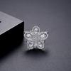 Luxury Exquisite Petal Bridal Breastpin Wedding Clothes Jewelry Women Fashion Bling Noble Zircon Flower Design Lapel Pins Brooch