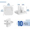 10Pcs US Standard Outlet Plug Cover Baby Safety Plug  Home Nursery Bedroom Living Room Baby Safety