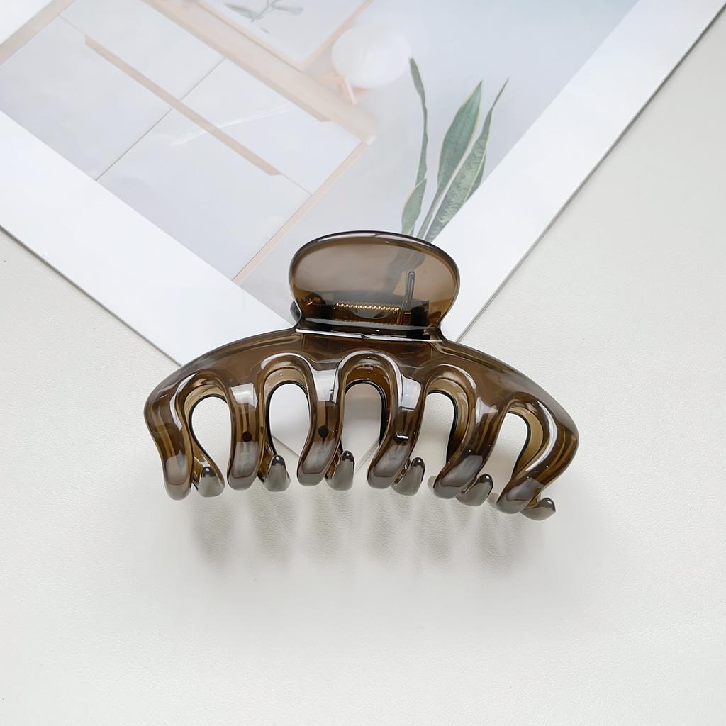 UV Printed Painted Pumpkin Hair Claw Premium PC Material Drop Resistant Elegant Hair Clip Hair Styling Shark Clip Hair Accessories For Women