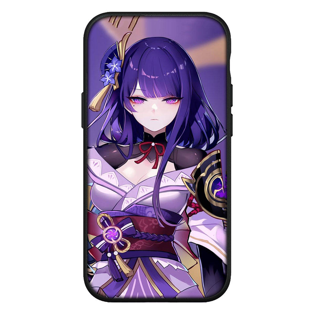 For Samsung Galaxy S24 S23 iPhone 16 15 14 Xiaomi Redmi Note 13 12 11 10 Plus 9 Pro Max X XR Phone Case Genshin Impact Baal Raiden Shogun OPPO Huawei