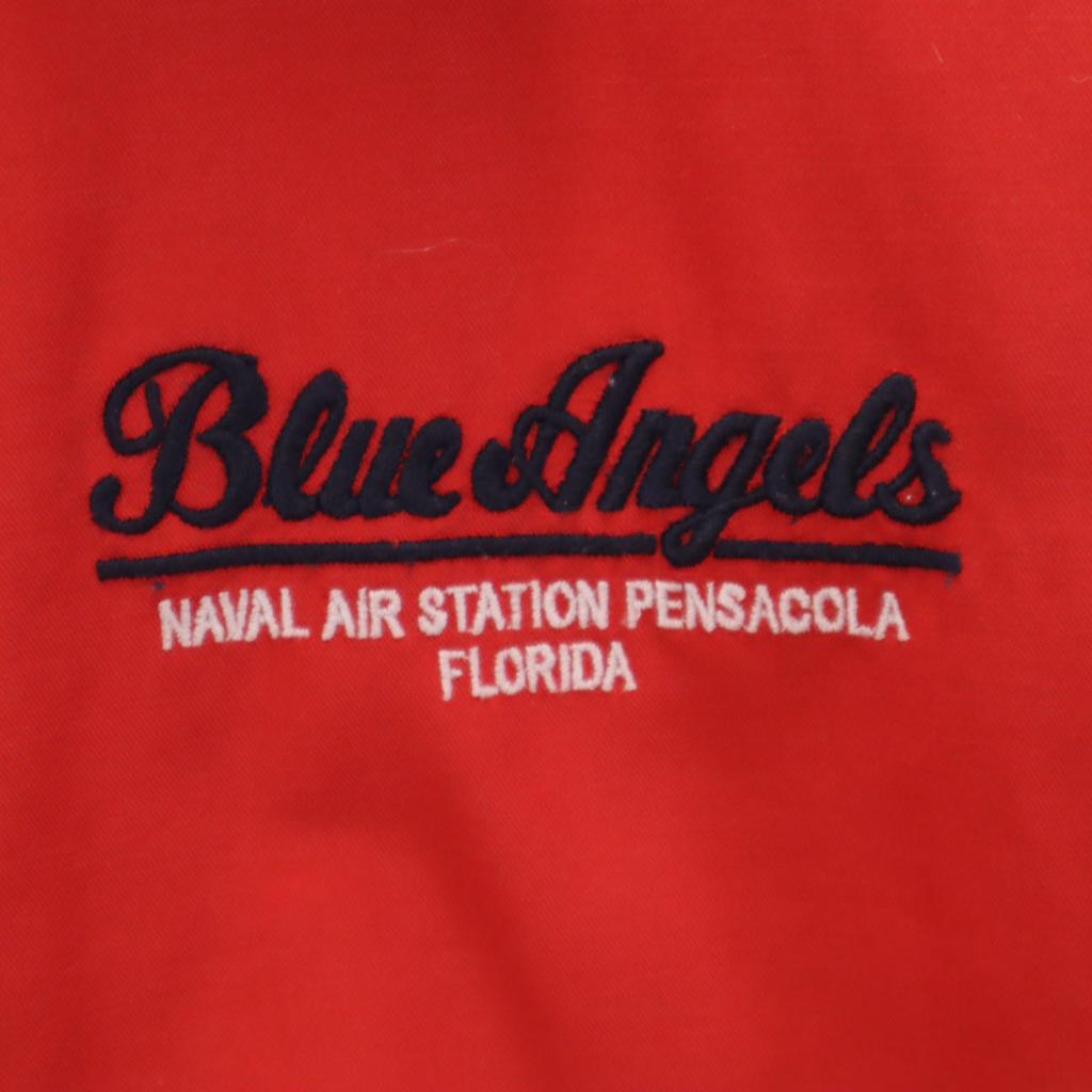 AVIREX BLUE ANGELS utility Jacket 2XL Red Biggs Men's Used