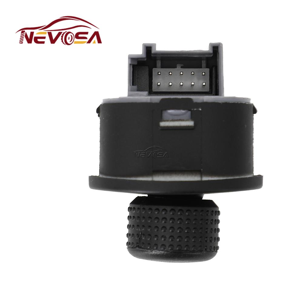 For VW Beetle Passat B5 Bora Golf 4 Jetta MK4 1J1959565F Car Side Mirror Knob Switch Rearview Adjustment Button Heating Control
