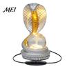 Unique Birthday Gifts Snake Shaped Desk Lamp, Resin LED Table Light with RGB Color Atmosphere Lamp Changing, Faux Crystal Ball for Bedroom Office