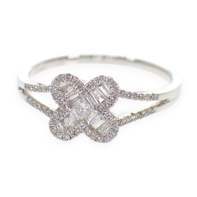 no brand  #15(JP Size) ring K18 white gold Women