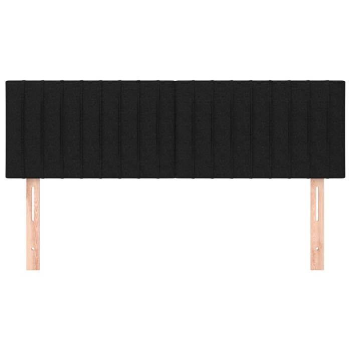 VidaXL 2x Headboards Bedroom Furniture Bed Accessories Single Bed Headboards Interior Black 346244
