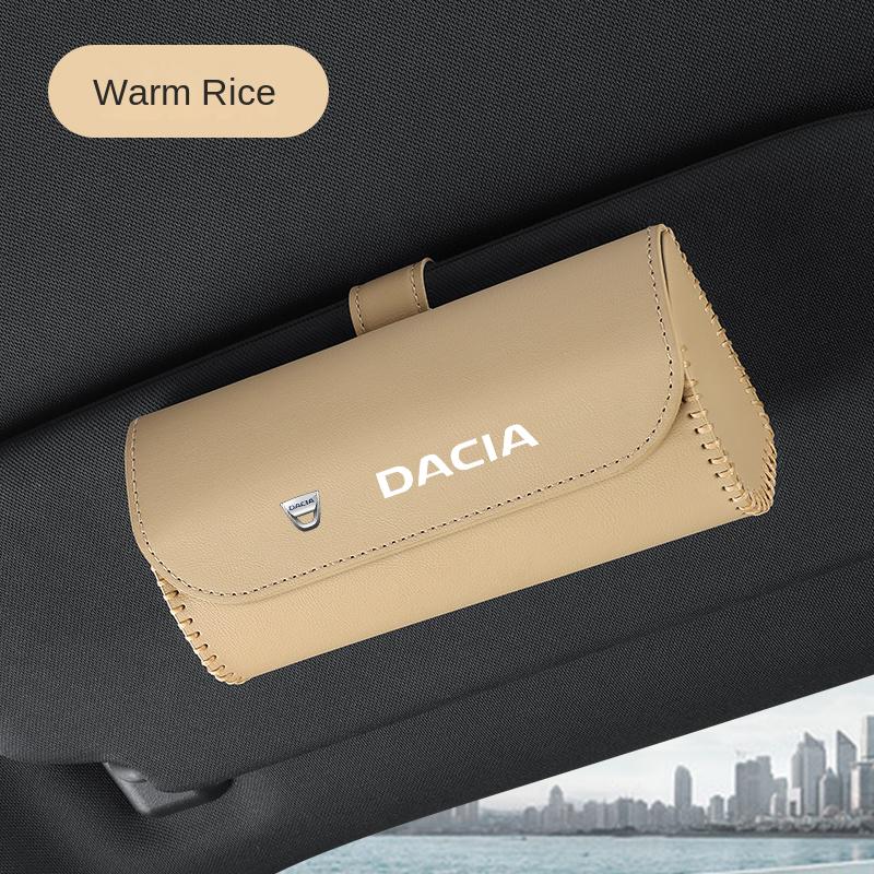 Car Mounted Eyeglass Case, Car Storage, Sunglasses Holder For Dacia Duster Logan Sandero Lodgy Dokker Stepway Mcv 2 Solenza Largus