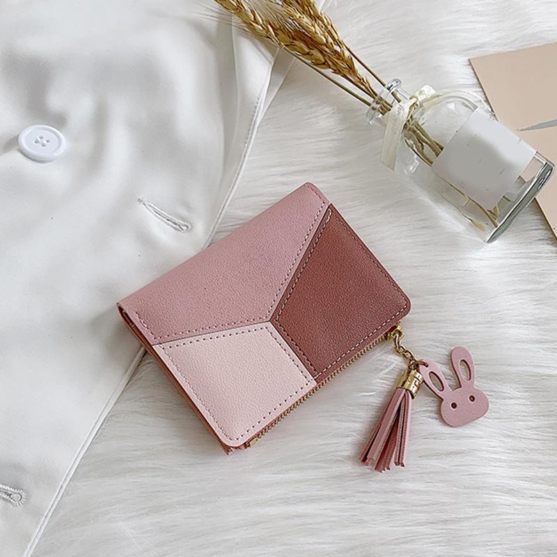 Yogodlns Fashion Wallets Zipper Coin Purse Lady Short Purses Handbags Women Clutch Cards Holder PU Leather Money Bag Billfold Wallet