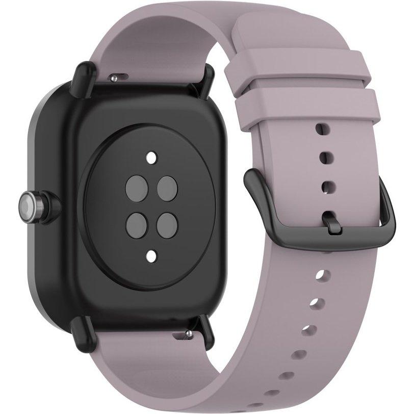 Universal Silicone Strap 20mm, with loop, Purple