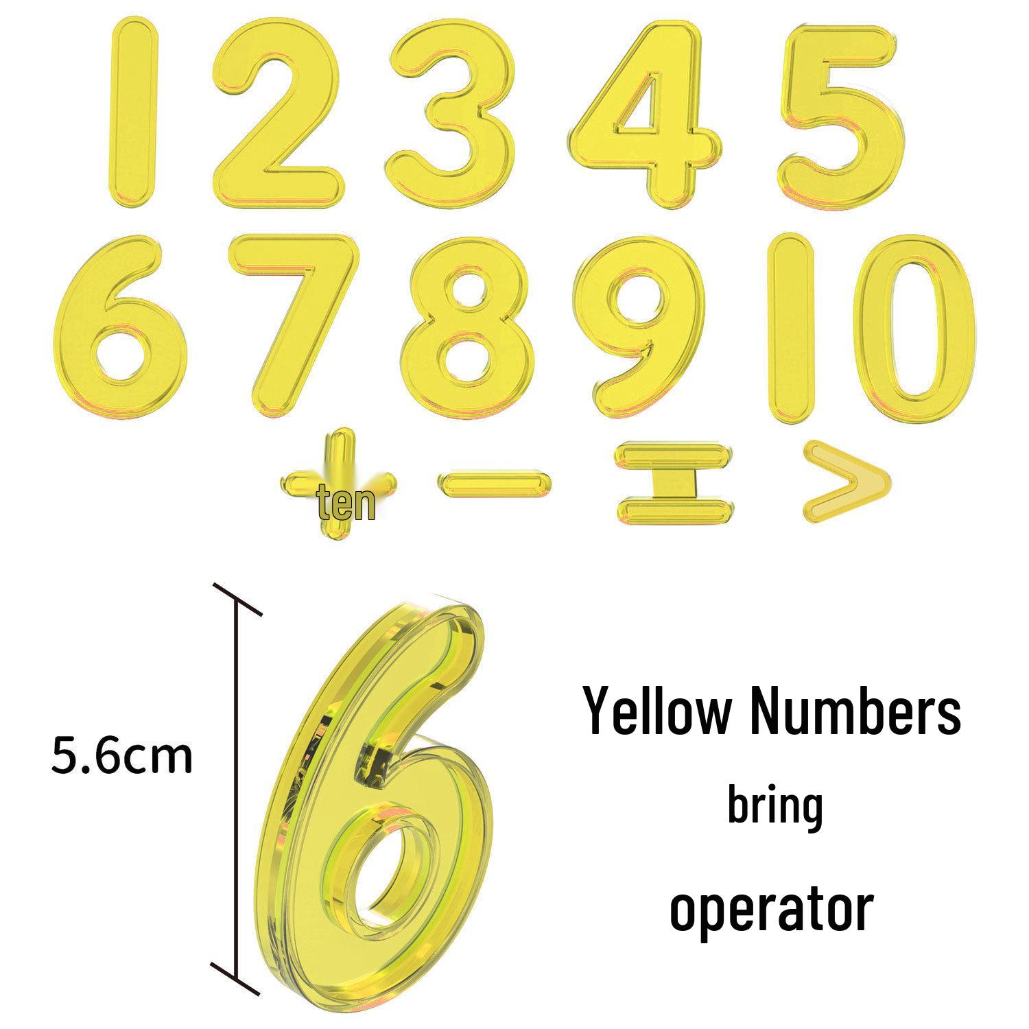 Transparent Number Grid Teaching Aid for Children s Math Skills