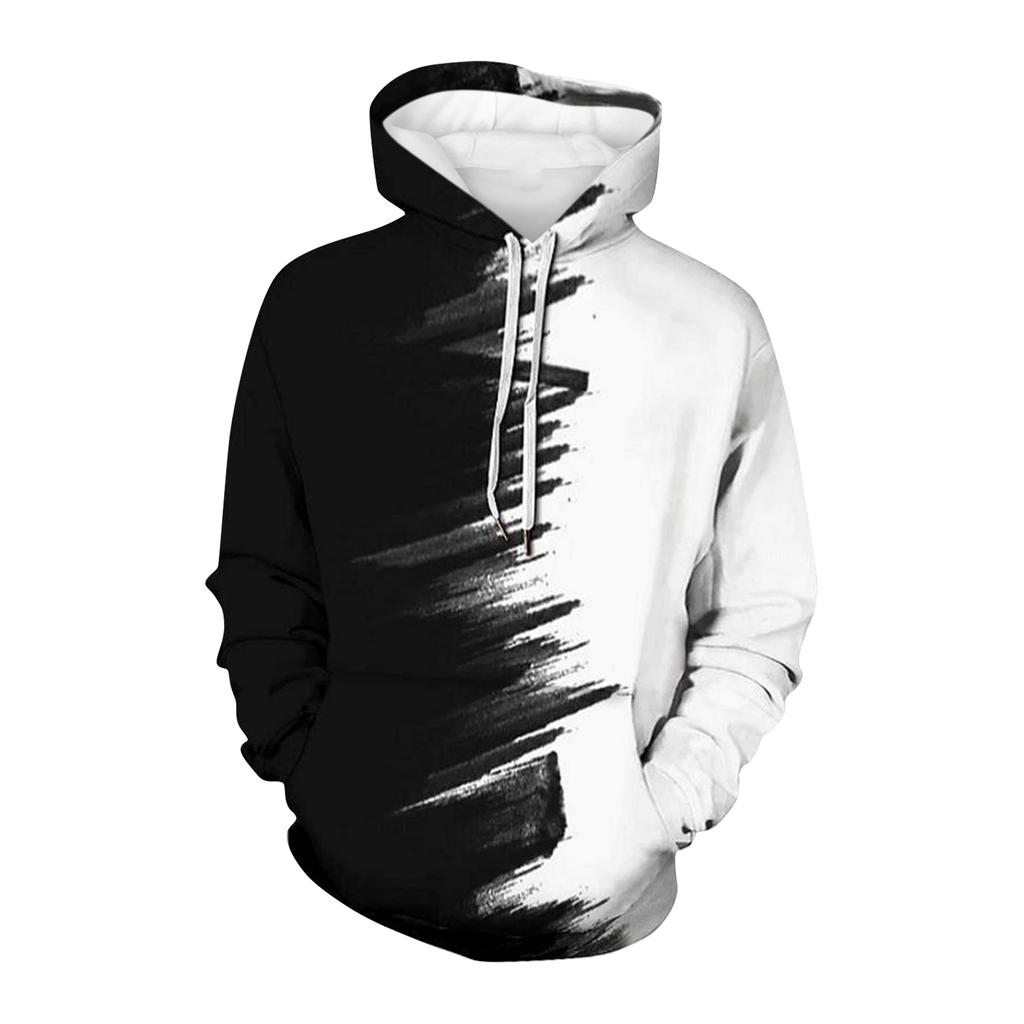 3D Sweater Vortex Print Long Sleeve Hoodie Men's Sportswear