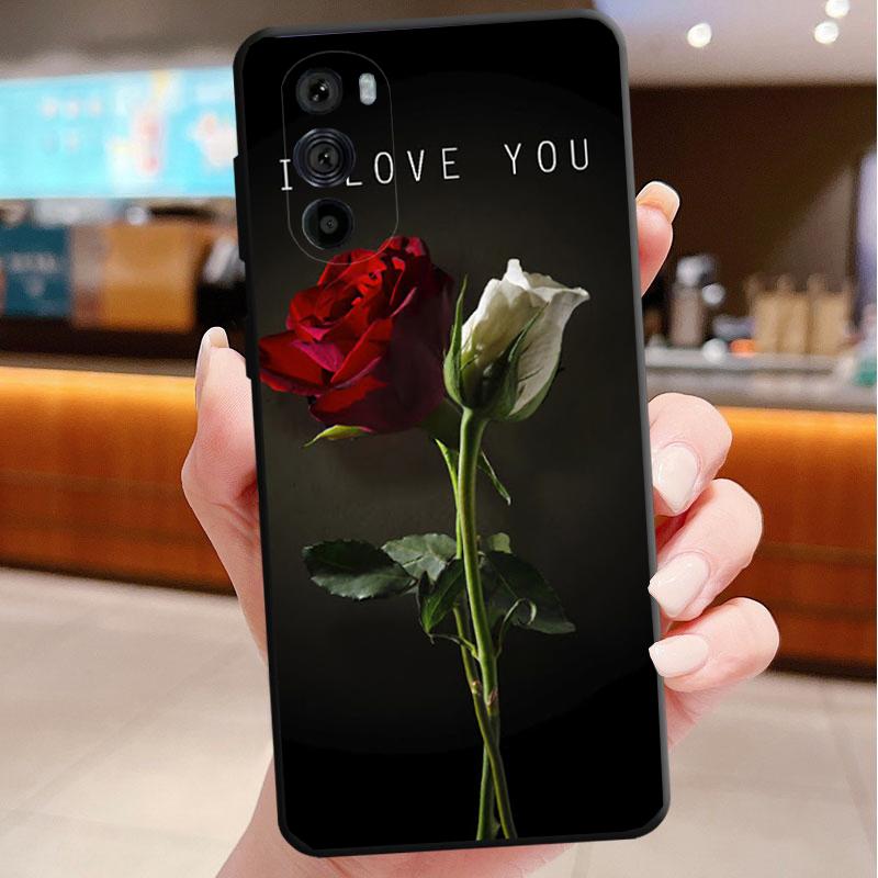 

Phone Case For Motorola Edge 50 40 Pro 60 50 40 30 Ultra Neo Fusion Moto G85 G72 G53 G54 G84 G13 G32 Beautiful Flower Rose Moto G32