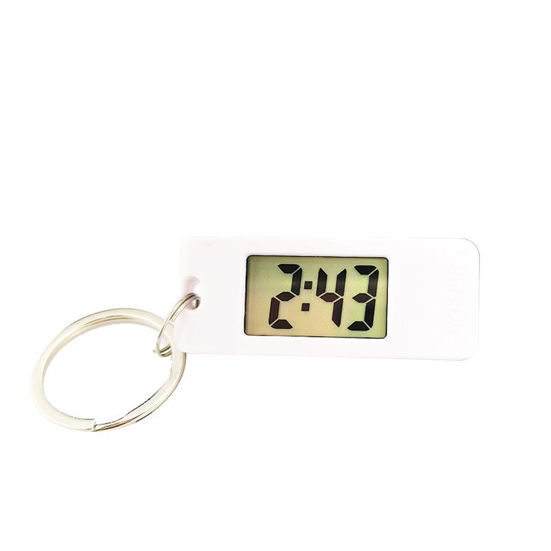 Student Candy Color Digital Keychain Watch - Silent Mini Clock Gift