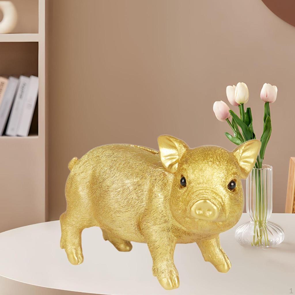 Pig Piggy Bank Cute Container Ornament Collection for Home Decoration Money Saving Pot Living