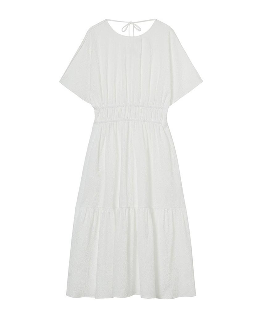 Baniseunyuyog 26Ss Luna Seersucker Dress White