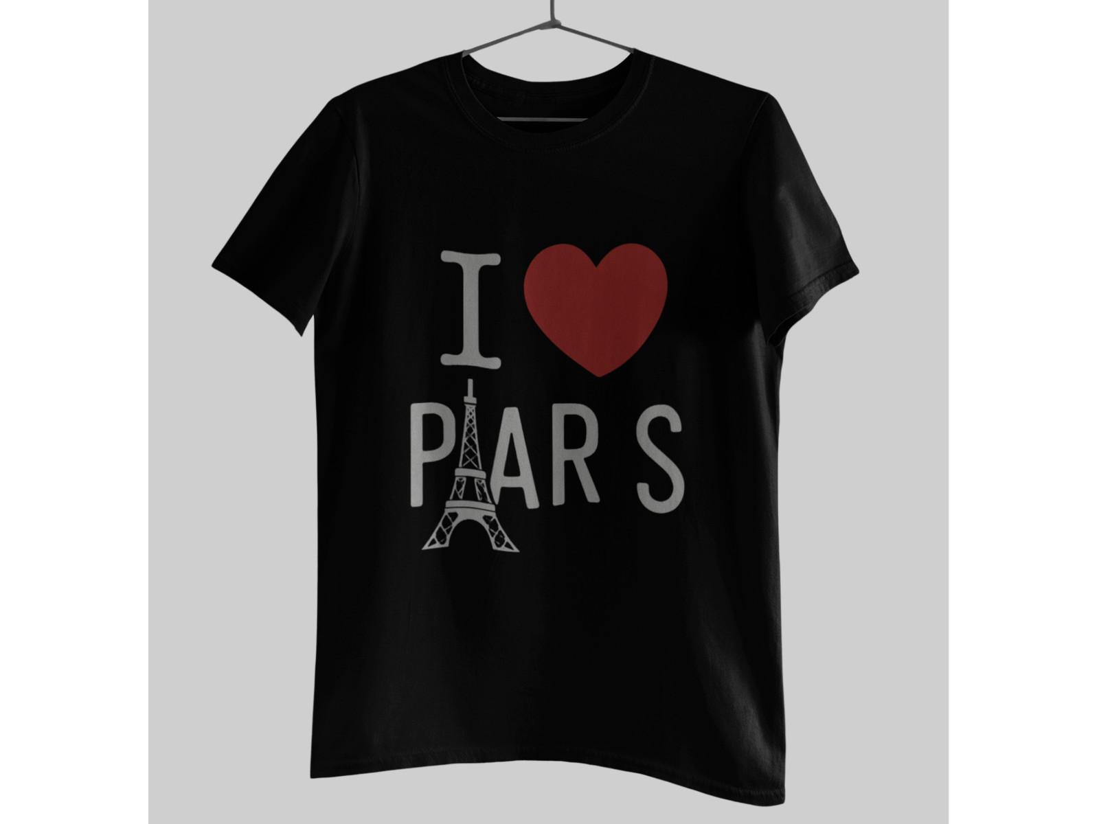 I Love Paris T-Shirt | Eiffel Tower Graphic Tee | Paris Souvenir Shirt | French S