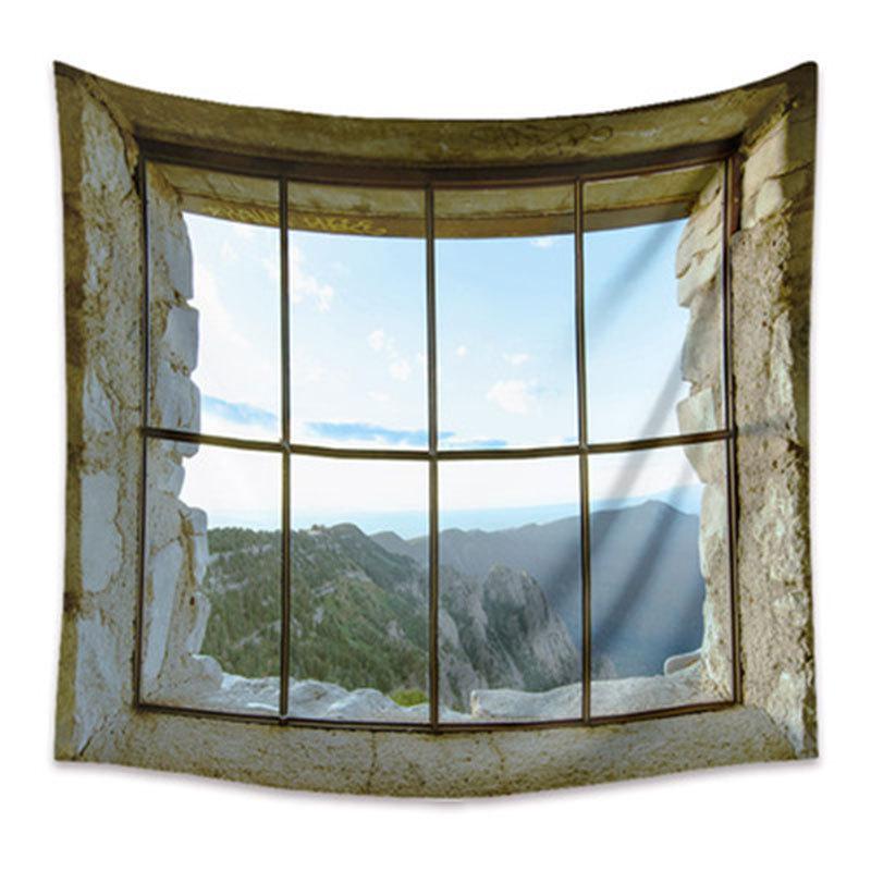 Tapestry Living Room Background Mural Beach Mat Home Decoration Simple and Fresh Character Wall Hanging