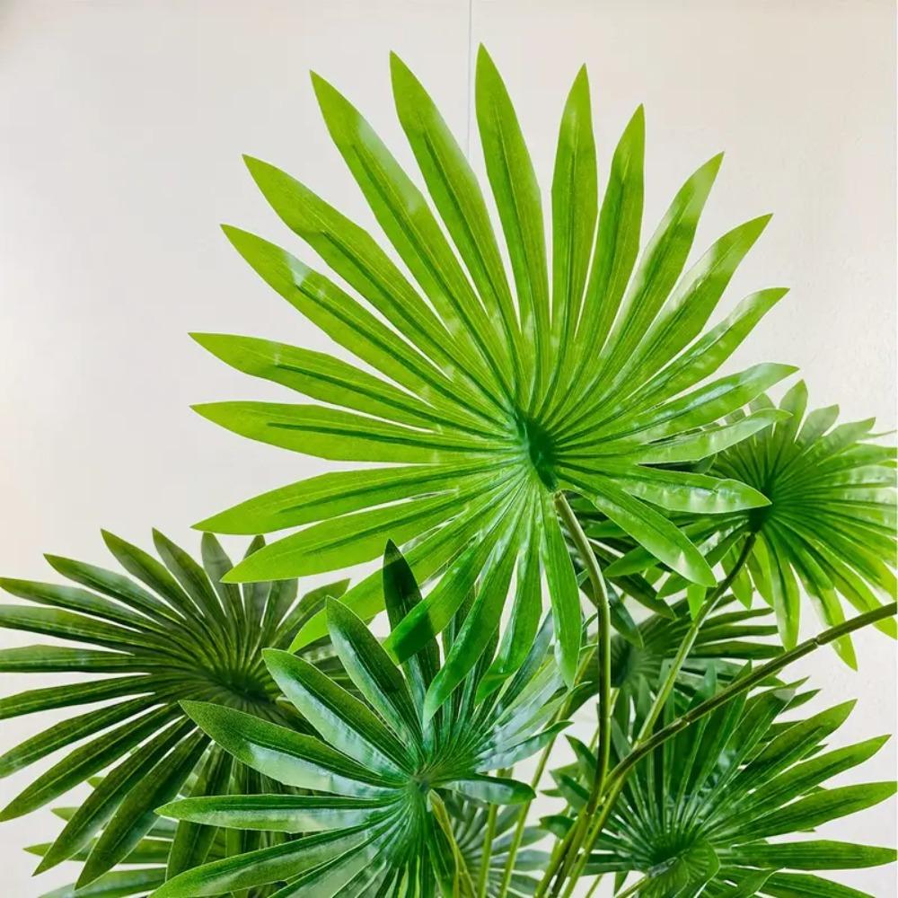 Large Artificial Tropical Palm Leaf Plant 9-18 Leaves Palm Tree Fake Plant Home Garden Decor