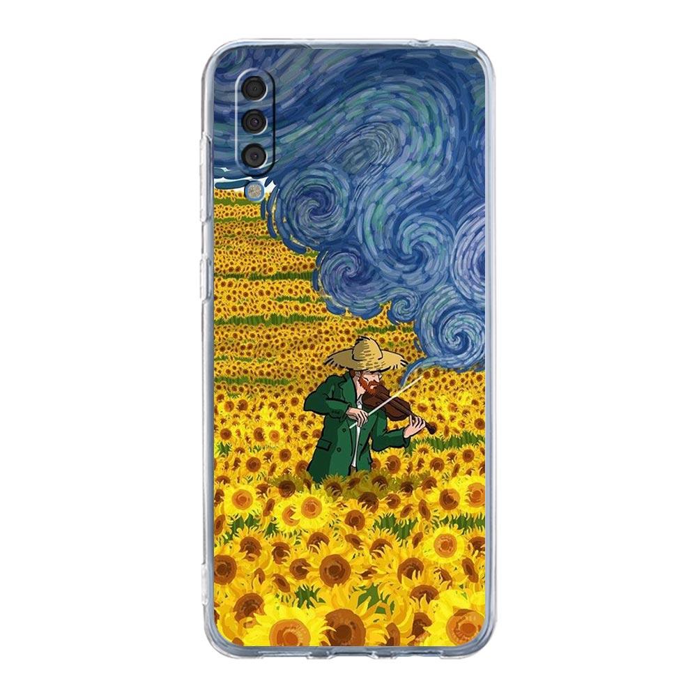 Art Aesthetic Van Gogh Starry Phone Case For Samsung Galaxy A52 A50 A70 A10 A30 A40 A20S A20E A02S A12 A22 A72 A32 5G A04s Cover